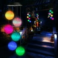 thumbnail image 4 of Toodour Solar Wind Chimes, Color Changing Crystal Ball Wind Chimes, Mother’s Day & Easter Gift for Women, Waterproof LED Solar Outdoor Lights for Garden, Patio, Yard Decor, 4 of 8