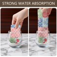 thumbnail image 6 of 2 Pcs Pioneer Flower Floral Print Pattern Kitchen Towels, Funny Microfiber Dish Towel Set, 18" X 26" Tea Towels, 6 of 6