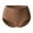Brown, variant on JUSLIO Womens Underwear Cotton Briefs No Show Underwear High Waisted Butt Lifting Tummy Control Panties L