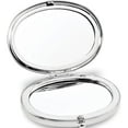 thumbnail image 2 of Fashion Silver-Tone Compact Mirror (2.75 X 3.5) Made In China gm2772, 2 of 5