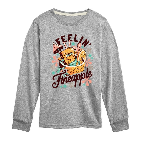 SpongeBob SquarePants - Feelin Fineapple - Toddler & Youth Long Sleeve Graphic T-Shirt