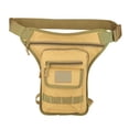 thumbnail image 4 of GARENDE Drop Leg Bag Thigh Bag Detachable Leg Straps Men Women Practical Waterproof Waist Pack for Travel Motorbike Outdoor Fisherman Khaki, 4 of 9