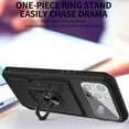 thumbnail image 3 of For Apple iPhone 13 Pro Magnetic Hybrid Wallet Card Slot Holder Ring Hodler Stand Case Case, 3 of 4