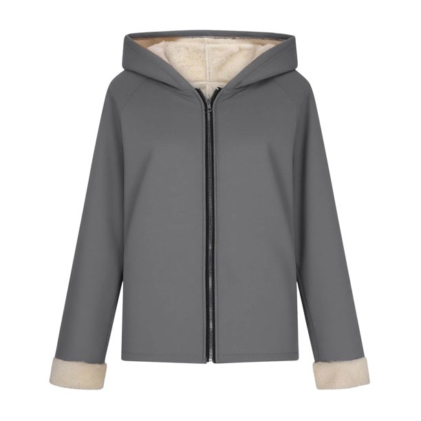 RBCKVXZ Women's Solid Color Shacket Lined Flannel Jackets Winter
