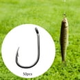 thumbnail image 5 of Miulika 50Pcs Fly ing Hooks for Bass, Hooks Equipment Supplies, Dry Fly Hooks Sea ing Tackle Hooks for Saltwater Outdoor 10.4mmx18mm, 5 of 8
