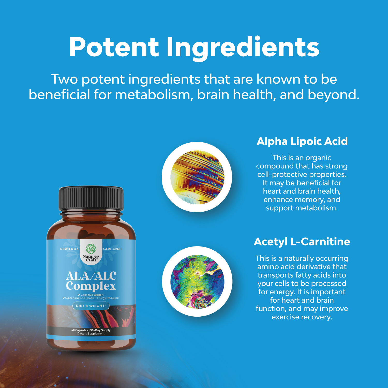 Acetyl LCarnitine / Alpha Lipoic Acid Nature's Craft ALA / ALC Amino