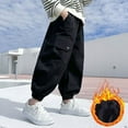 thumbnail image 4 of SGMVNU Boys Sweatpants 4-5 Years Boys Dress Pants Size 8-9 Boys Pants Drawstring Elastic Sweatpants Active Joggers Warm Sweatpants for Kids, 4 of 6