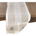 thumbnail image 3 of Saro Lifestyle Embroidered Lavender Hemstitch Table Runner, 3 of 5