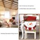 thumbnail image 3 of Cubierta de silla de Navidad Comedor Año Nuevo Lindo para fiesta Hotel Banquete (Snow Man), 3 of 3