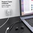 thumbnail image 3 of Xinyolin Audio Adapter Cable 2-in-1 PD 60W Fast Charging DAC Decoding Type-C to 3.5mm/Type-C Earphone Jack Audio Patch Cord Mobile Phone Accessories, 3 of 7