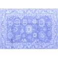 thumbnail image 1 of Ahgly Company Indoor Rectangle Abstract Blue Modern Area Rugs, 6' x 9', 1 of 4