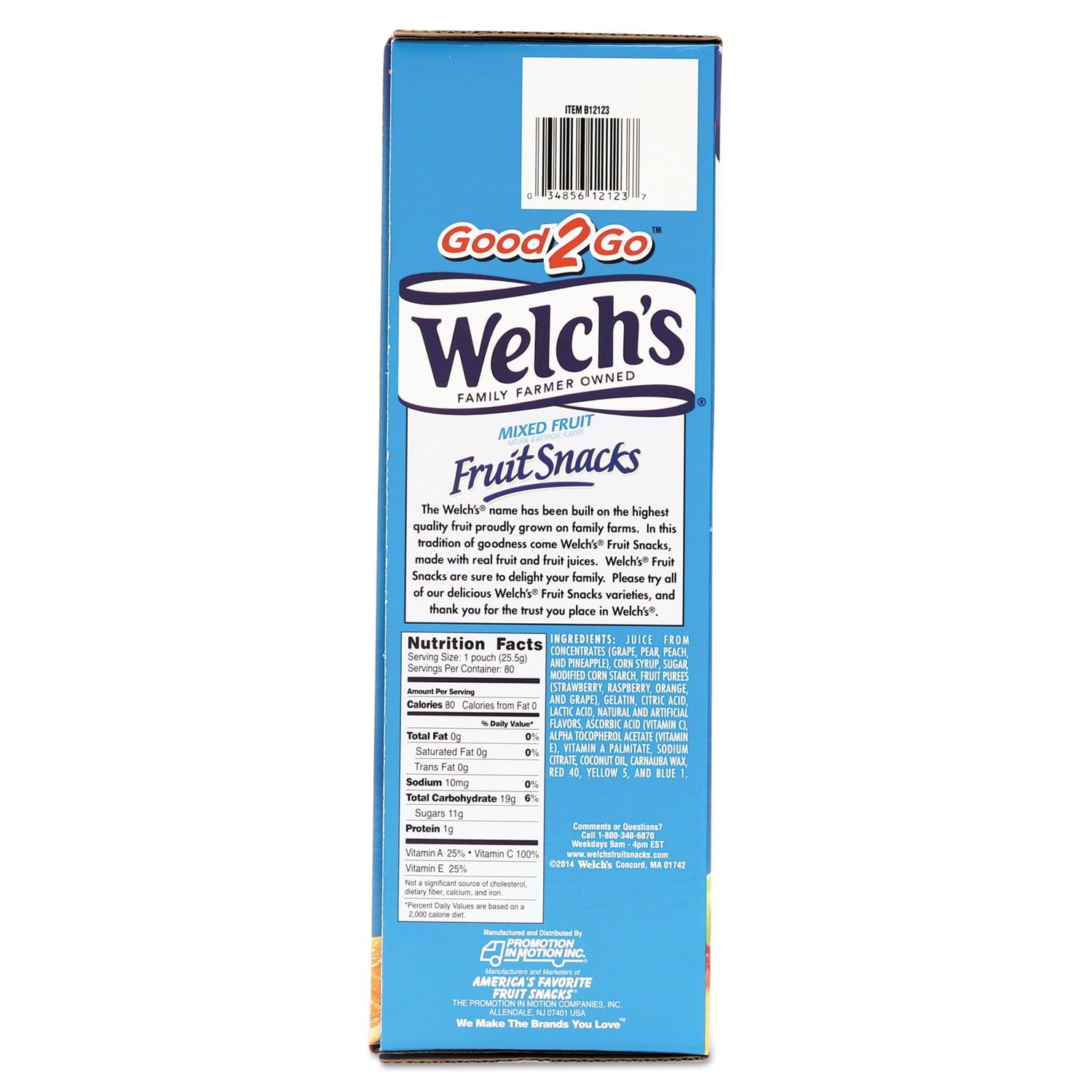 Welch's Mixed Fruit Fruit Snacks 80 ea