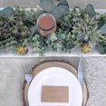 thumbnail image 5 of unique 8.3' Long Big Faux Eucalyptus Garland Greenery Garland Artificial Silver Dollar, 5 of 5