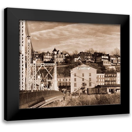 Evans, Walker 14x12 Black Modern Framed Museum Art Print Titled - Part of Phillipsburg, New Jersey, 1935