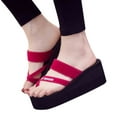 thumbnail image 3 of DPTALR Summer Women Thick Bottom Sandals Non-Slip Flip Flops Sandals Beach Slippers, 3 of 5