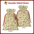 thumbnail image 2 of Pofeuu Cartoon Dinosaurs Print Burlap Bags with Drawstrings Drawstring Gift Bags Pouch Bag for Thankgiving Birthday Party Gift Wrapping Treats and Party Favors-Medium, 2 of 9