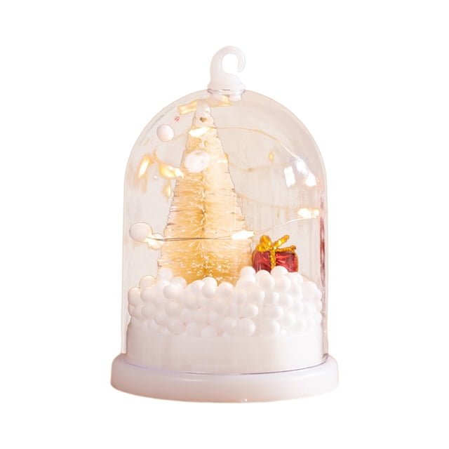 Christmas Tree Decorations Kids Luminous Xmas Tree Snow Night Light Gift Tabletop Christmas Tree Lights