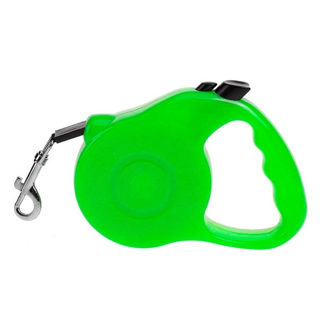 Correa retráctil para perro ilios innova color verde 15 kg max