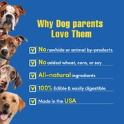N-Bone Quado Interactive Dog Bones for Dental Health, Long Lasting dog chew bones for Large dog, Breath Freshening Treats, Barbecue Flavor, 7oz