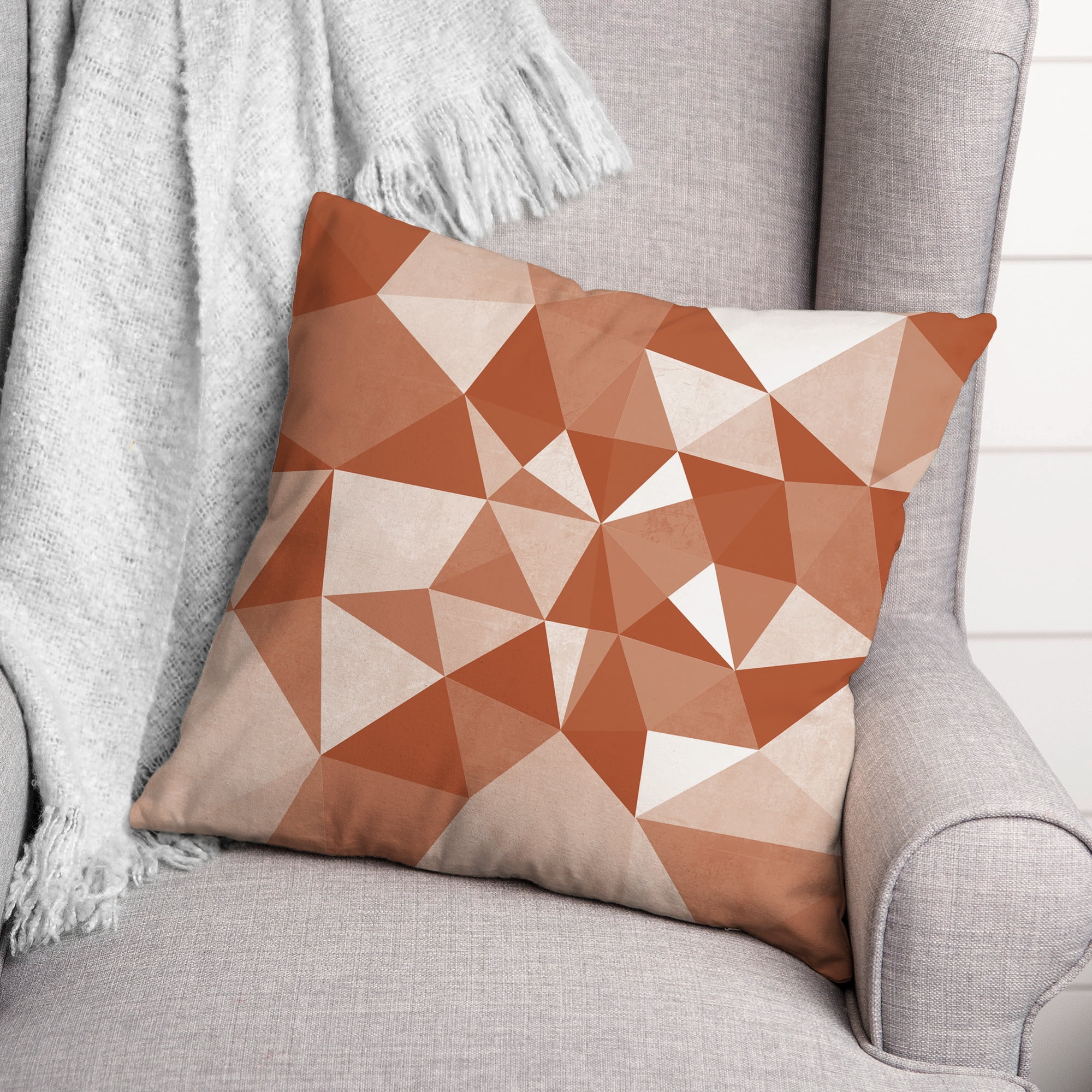Creative Products Terra Cotta Prism 18x18 Indoor / Outdoor Pillow