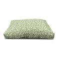 thumbnail image 3 of Green Pet House, Swirled Curly Abstract Leaves with Damask Influences Ornate Vintage, Outdoor & Indoor Portable Dog Kennel with Pillow and Cover, 5 Sizes, Pale Green Fern Green, by Ambesonne, 3 of 4