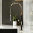 thumbnail image 5 of Chalet Single Handle, Pull-Down Kitchen Faucet in Brushed Gold and Black, 5 of 11