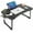 Blacksilver, variant on Lap Laptop Desk, Portable Foldable Laptop Bed Table with Storage Drawer and Cup Holder, Lap Desk Lap Bed Stand Tray Table Serving Tray for Eating, Reading and Working
