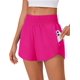 thumbnail image 1 of Pantalones cortos para correr PINSPARK para mujer, cintura alta, color rosa intenso, L, 1 of 6