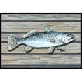 thumbnail image 1 of Carolines Treasures 8494-MAT Tapis de Porte Extérieur Intérieur Truite Mouchetée Poisson 18 x 27 Po, 1 of 4