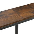 thumbnail image 3 of ZENSTYLE Console Table with Power Outlet Narrow Sofa Table for Entryway Hallway Living Room Brown, 3 of 8