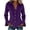 Purple, variant on Womens Velvet Button Down Shirts Velour Flounce Long Sleeve Lapel Collared Slim Fit Dressy Blouse for Business Casual Work Office Fall Fashion, Purple, XL