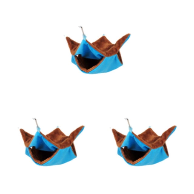VONKY 1/2/3/5 Stylish Animal Hammock Wide Application For All Types Of Pets Sturdy And Durable blue small20*20cm 3PCS