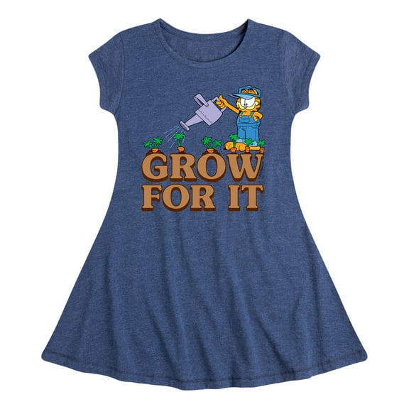 Garfield - Grow For It - Toddler & Youth Girls Fit & Flare Dress