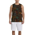 thumbnail image 6 of Rocae Polynesian Turtles for Men's Basketball Jersey Lightweight and Breathable Athletic Tank Top,Quick-Drying Sports Jersey Medium, 6 of 9