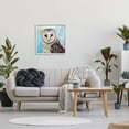 thumbnail image 2 of Barn Owl Urban Style Modern Animals & Insects Painting White Framed Art Print Wall Art, 2 of 7