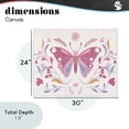 thumbnail image 4 of Stupell Industries Eclectic Whimsical Folk Butterfly Canvas Art, 30 x 24, by Kim Allen, 4 of 8