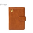 thumbnail image 4 of Estuche de cuero con portatarjetas, multifunción, para guardar tarjetas de identificación, con RFID, antirrobo, sencillo y moderno, de gran capacidad, 4 of 4