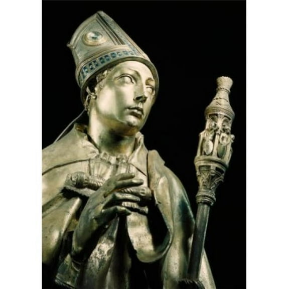Posterazzi SAL900418 Detail From Saint Louis of Toulouse by Donatello Circa 1386-1466 Italy Florence Basilica of Santa Croce Poster Print - 18 x 24 in.