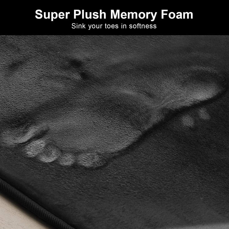 Semfri 3-Piece Memory Foam Bathroom Rug Set photo 5