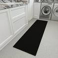 thumbnail image 2 of Ottomanson 2x8 Non-Slip Hallway Runner Rug Kitchen Stain-Resistant Bedroom Carpet, 1'10.5" x 8', Black, 2 of 13