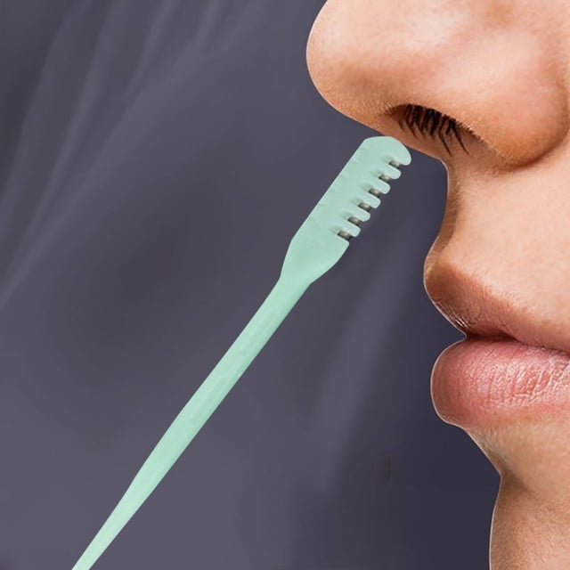 BKER Portable Manual Nose Hair Trimmer And Earwax Cleaner Tool With Heads