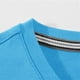 thumbnail image 4 of Camisas Elvqul para Caballero Casual Azul Celeste Deportivas Elástica Manga Corta Liso Cuello Redondo, 4 of 5