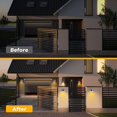 thumbnail image 2 of Paquete de 2 luces solares impermeables para exteriores yeacher 8 LED, 2 of 7