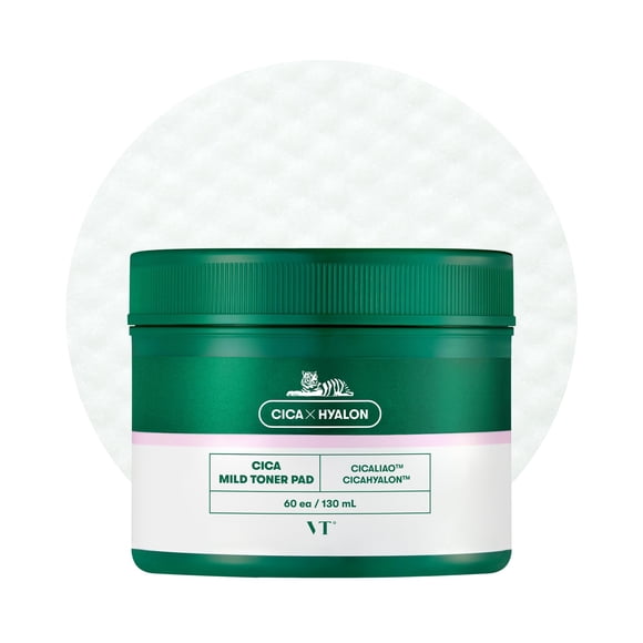 Toner Pad VT COSMETICS CICA Mild (60 almohadillas) exfoliante e hidratante