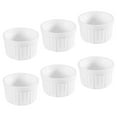 thumbnail image 2 of Ceramic Baking Bowl for Home Use White Color Suitable for Desserts Pudding and Soufflé 6pcs, 2 of 9