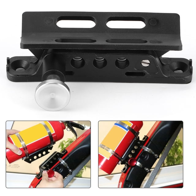 Support de Montage d'Extincteur Réglable pour Sport JK Sahara Rouge Doré