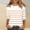 A1-Orange, variant on JJHGVB 3/4 Sleeve Tops for Women Soft Striped Half Sleeve Tops Henley Tops Oversized Tops Henley Neck Soft Striped Shirt Tunic Tops Elbow Sleeve Women Tops A3-blue Polyester,spandex
