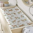 thumbnail image 3 of Deer Mushroom Forest Baby Changing Pad Covers for Boy Girl 32''x 16'' Woodland Animals Flowers Leaves Fitted Changing Pad Sheets Soft Breathable Nursery Baby Diaper Changing Table Mats, 3 of 6