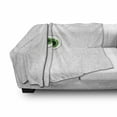 thumbnail image 3 of Trippy Soft Flannel Fleece Blanket, High-Tech Hardware Circuit Board Backdrop with Eye Forms Digital Picture, Cozy Plush for Indoor and Outdoor Use, 60" x 80", Pearl Black Jade Green, by Ambesonne, 3 of 6