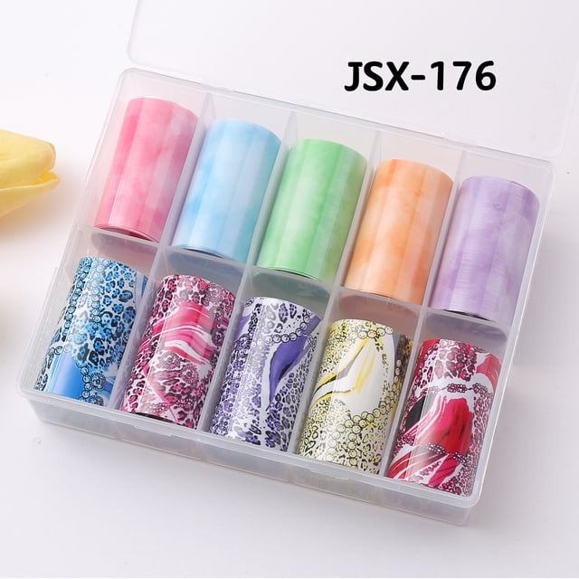 2 cajas de calcomanías de transferencia de papel de aluminio para decoración de uñas con piel de Animal, estampado de leopardo, piel de serpiente Tigre, lámina de transferencia para manicura